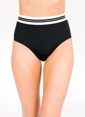 Black Mid-Waist Bottom