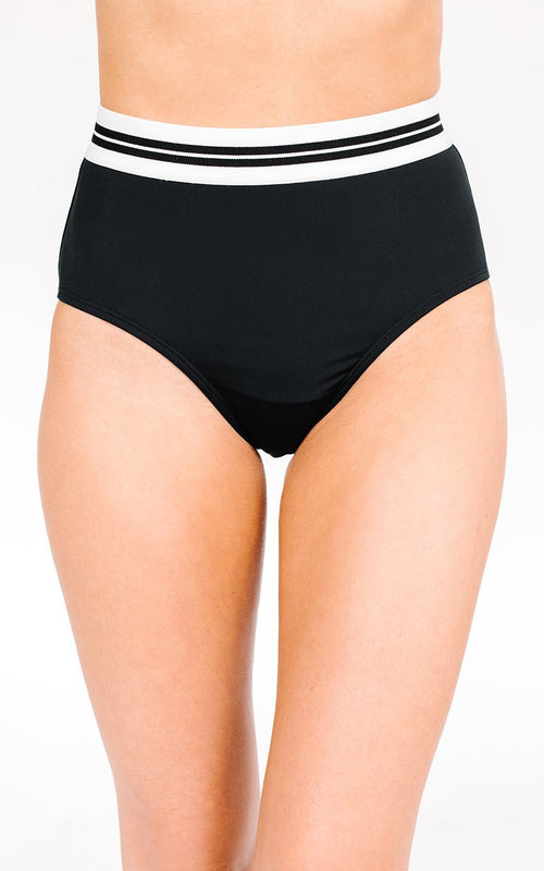 Black Mid-Waist Bottom