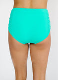 Mint-Navy Ruched Bottom