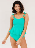 Mint Classic Peplum Tankini Top
