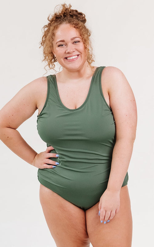 Olive Tank One-Piece