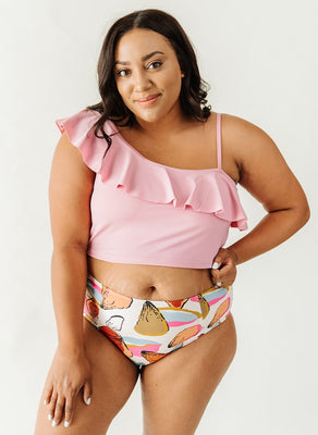 Orchid One-Shoulder Crop