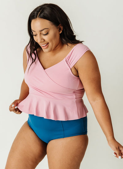 Orchid Cap-Sleeve Peplum - XXS