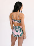 Palm Leaf High-Waist Bottom