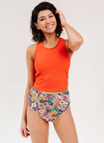 Crayon Floral High-Waist Bottom