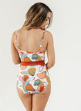 Petals Wrap-Tie One-Piece