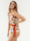 Petals Wrap-Tie One-Piece