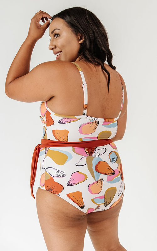 Petals Wrap-Tie One-Piece