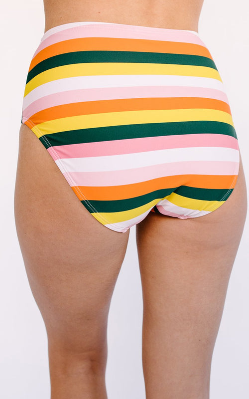Rainbow Stripe Mid-Waist Bottom
