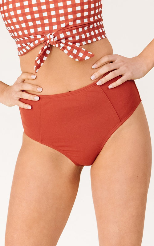 Rust High-Waist Bottom