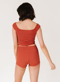 Rust High-Waist Boy Short