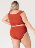 Rust High-Waist Bottom