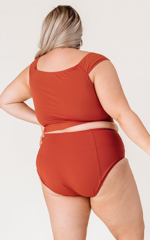 Rust High-Waist Bottom