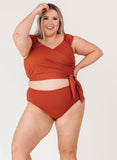 Rust High-Waist Bottom