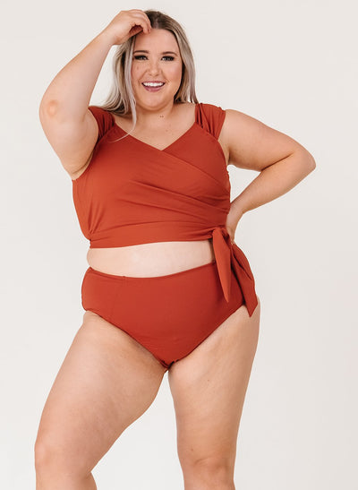 Rust High-Waist Bottom - XXS