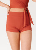 Rust High-Waist Boy Short