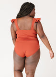 Rust Keyhole Tankini