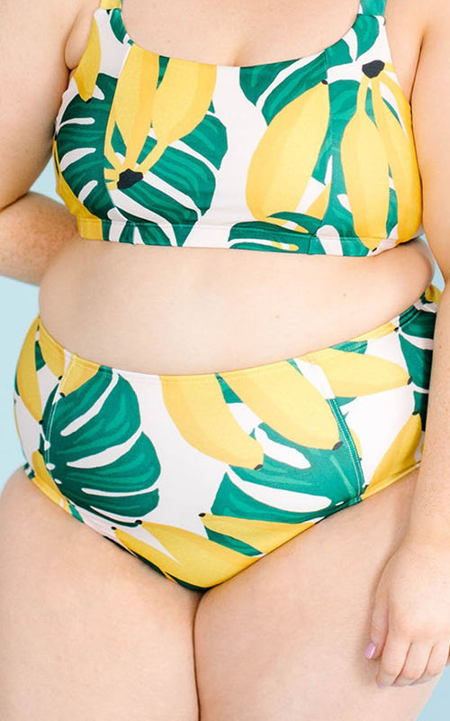 Tropical High-Waist Bottom