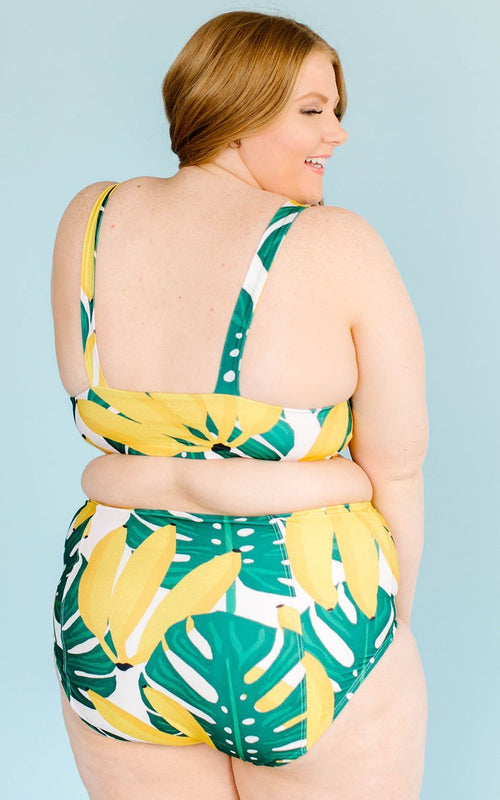 Tropical High-Waist Bottom