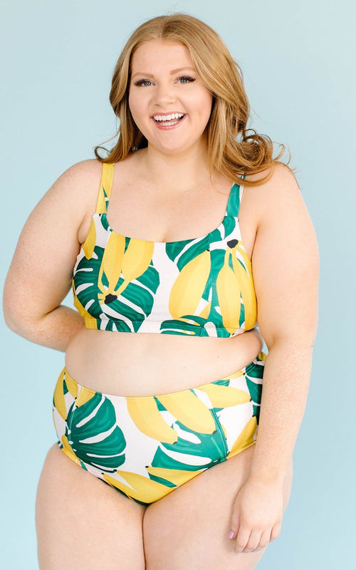 Tropical High-Waist Bottom