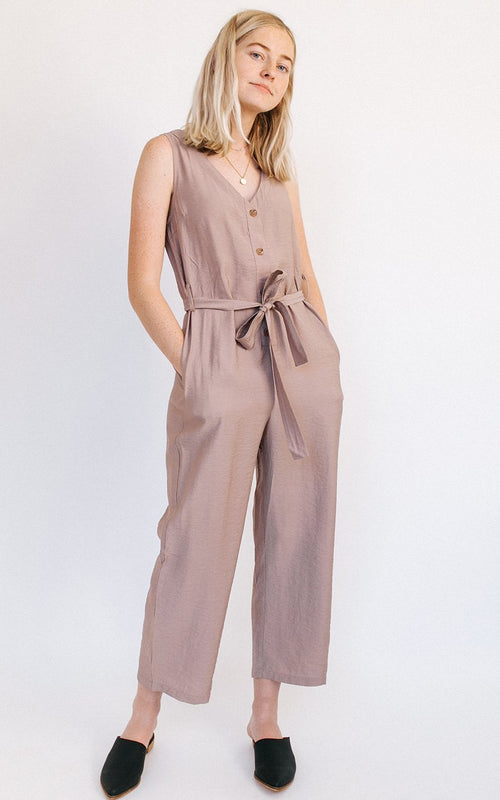 V-Neck Jumpsuit