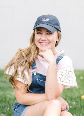 XOXO Navy Blue Hat