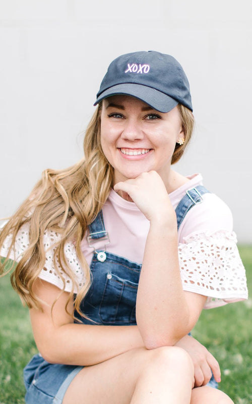 XOXO Navy Blue Hat